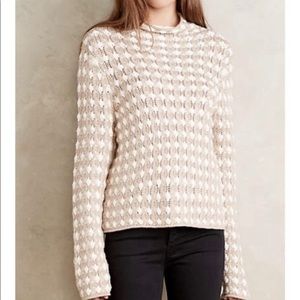 Anthologies sleeping on snow knitted long sleeve sweater